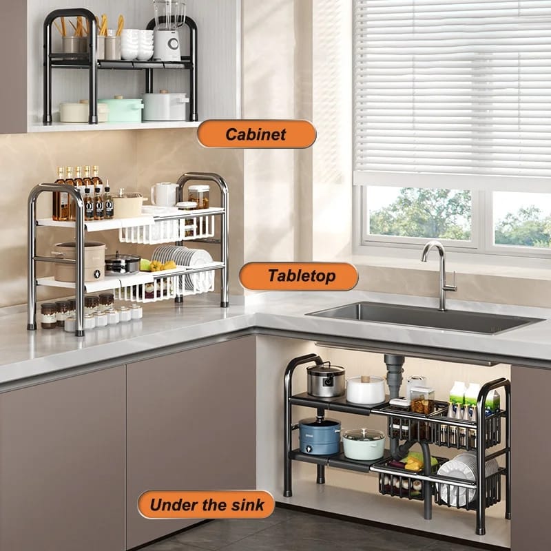 Under the sink adjustable 2 tier rack – Product insights and advice