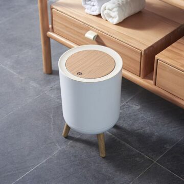 Nordic Style  dustbin with Wood Grain Cover – Product insights and advice