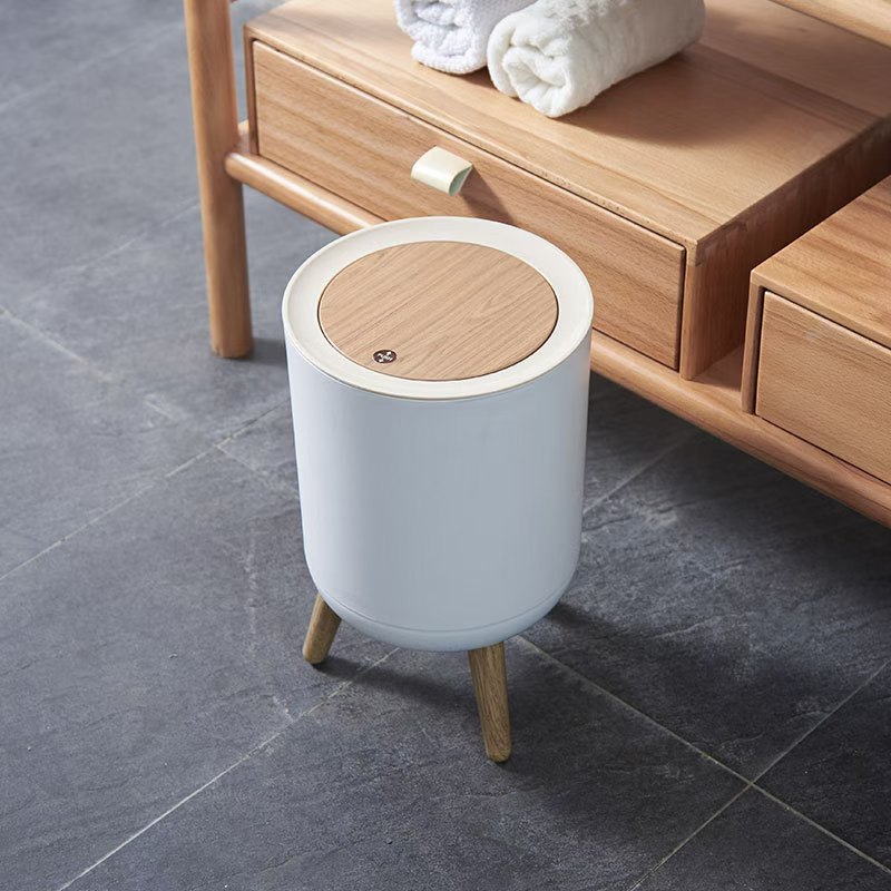 Nordic Style  dustbin with Wood Grain Cover – Product insights and advice