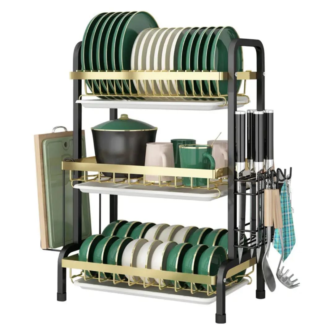 3 tier dish rack with cutlery holder & Chop Board Holder – Product insights and advice
