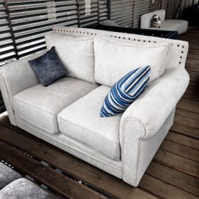 5-seater Buffalo Sofa Design – Spring Cushion Comfort with Custom Fabric & Color Options