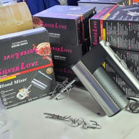 Silver love hand mixer