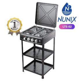 Nunix Standing Cooker with Shelves 3G+1E