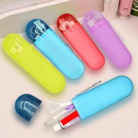 Portable toothbrush holder