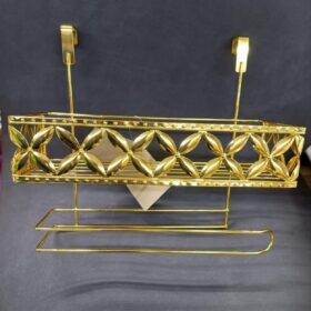 Gold over the door rack