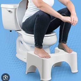 *Toilet squat step that enables one to keep a 35⁰ squat on a modern toilet seat.*
