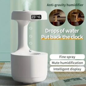Anti gravity water droplets humidifier